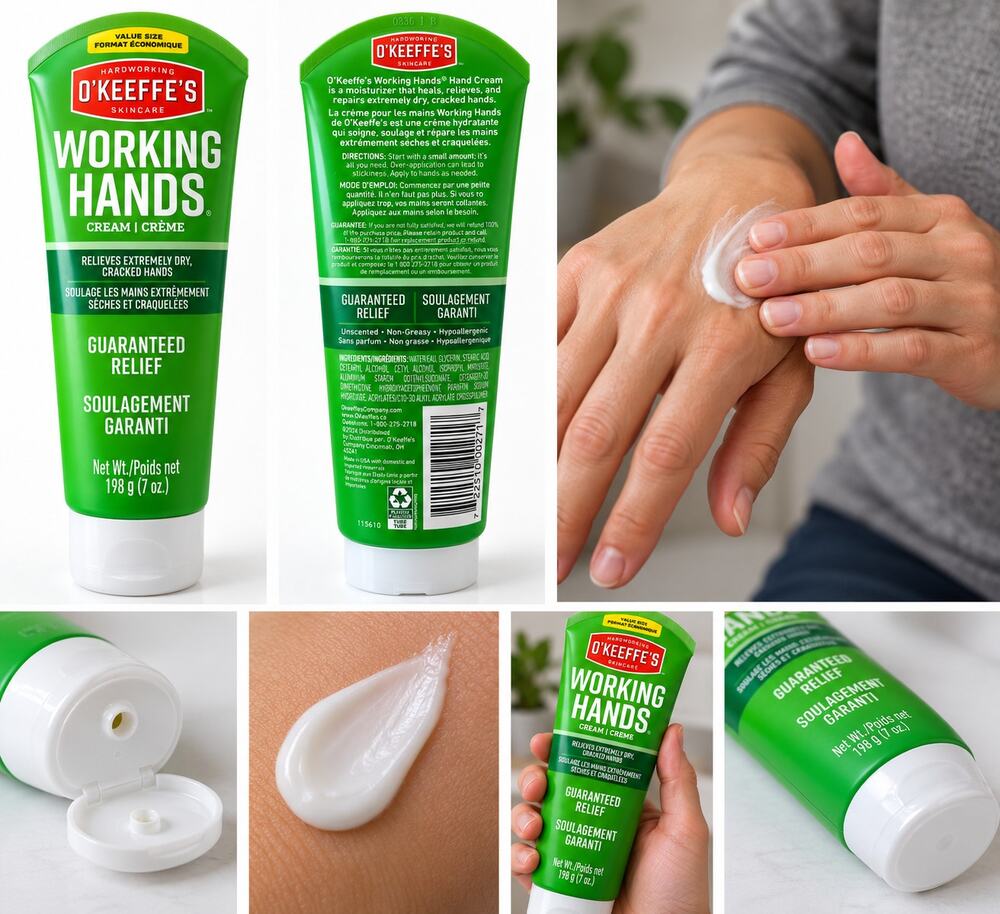 O’Keeffe’s Working Hands Hand Cream – Value Size – 7 oz / 198 g